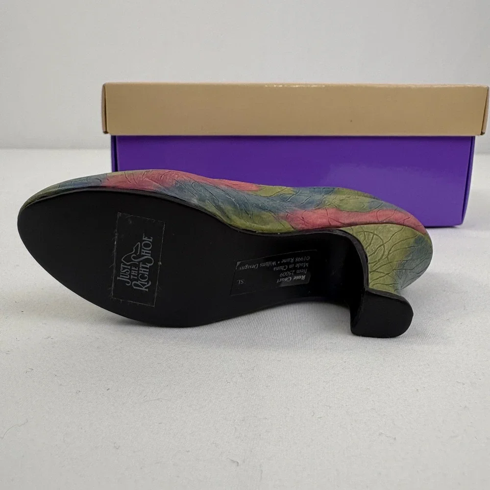 Vintage Just the Right Shoe By Raine Rose Court 25009 1998 Box No COA